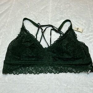 NWT Hunter Green Aerie Bralette